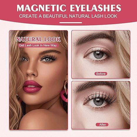 Last Day Buy 1 Get 1 Free!! Reusable Premium Magnetic Eyelashes with Applicator