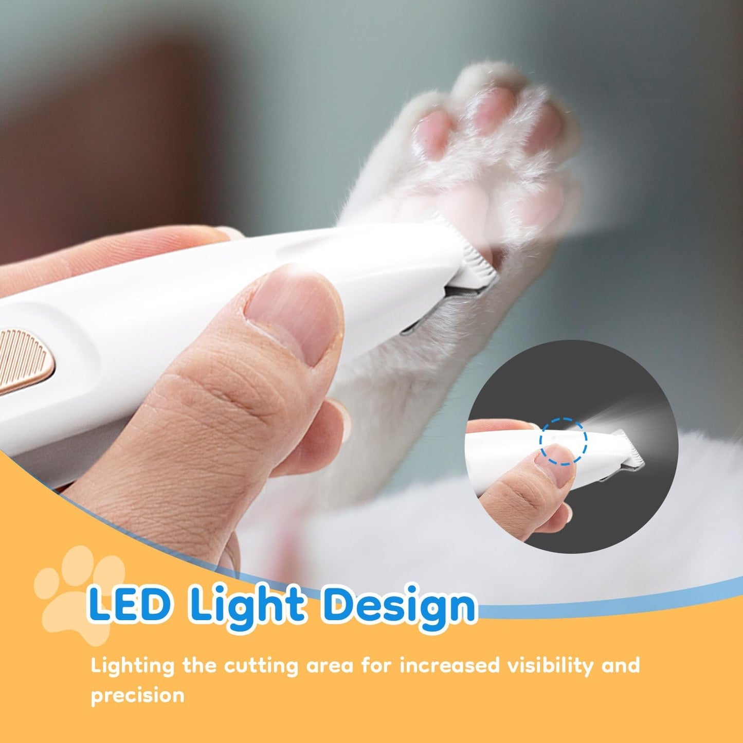 Pet Micro Precision Trimmer, Multifunctional Pet Hair Trimmer
