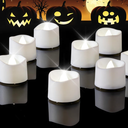 24 flickering flameless candles, simulated LED tea candles, suitable for various festival and event venues.