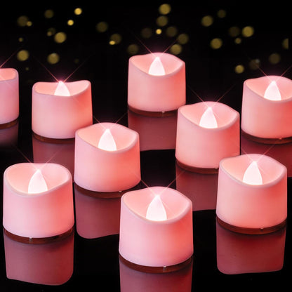 24 flickering flameless candles, simulated LED tea candles, suitable for various festival and event venues.
