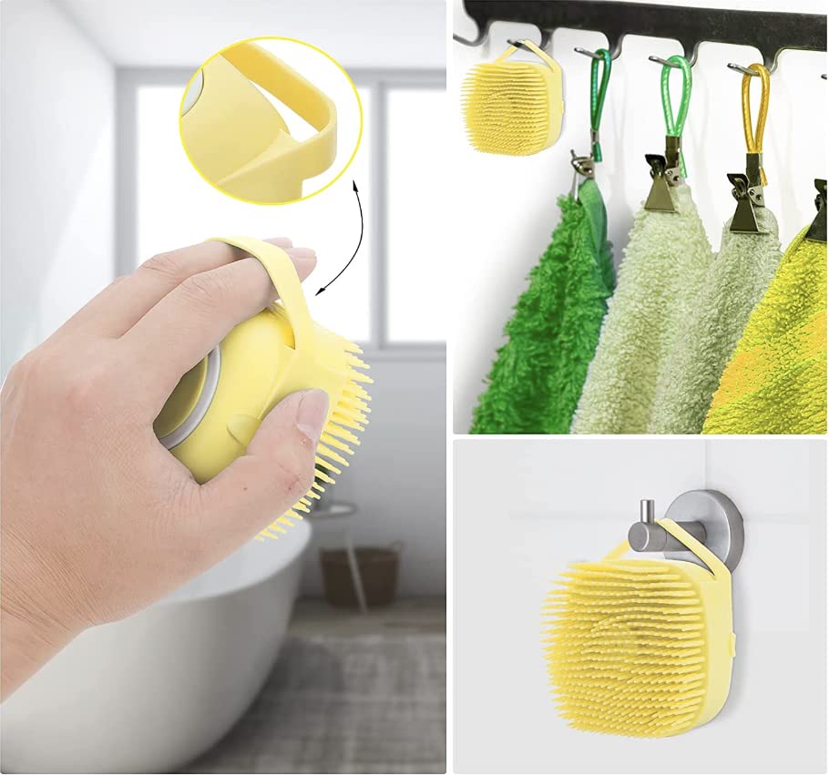 Pet Bath Massage Brush Puppy Dog Cat Grooming Cleaning Soft