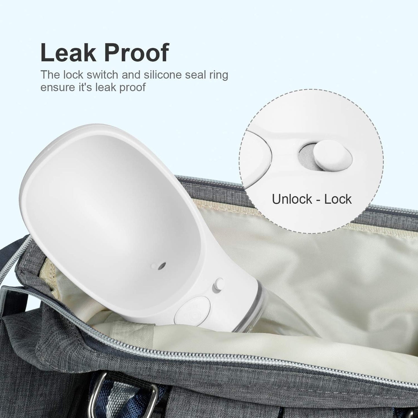 Portable Pet Travel Water Bottle for Cats and Dogs