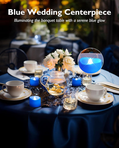 24 flickering flameless candles, simulated LED tea candles, suitable for various festival and event venues.