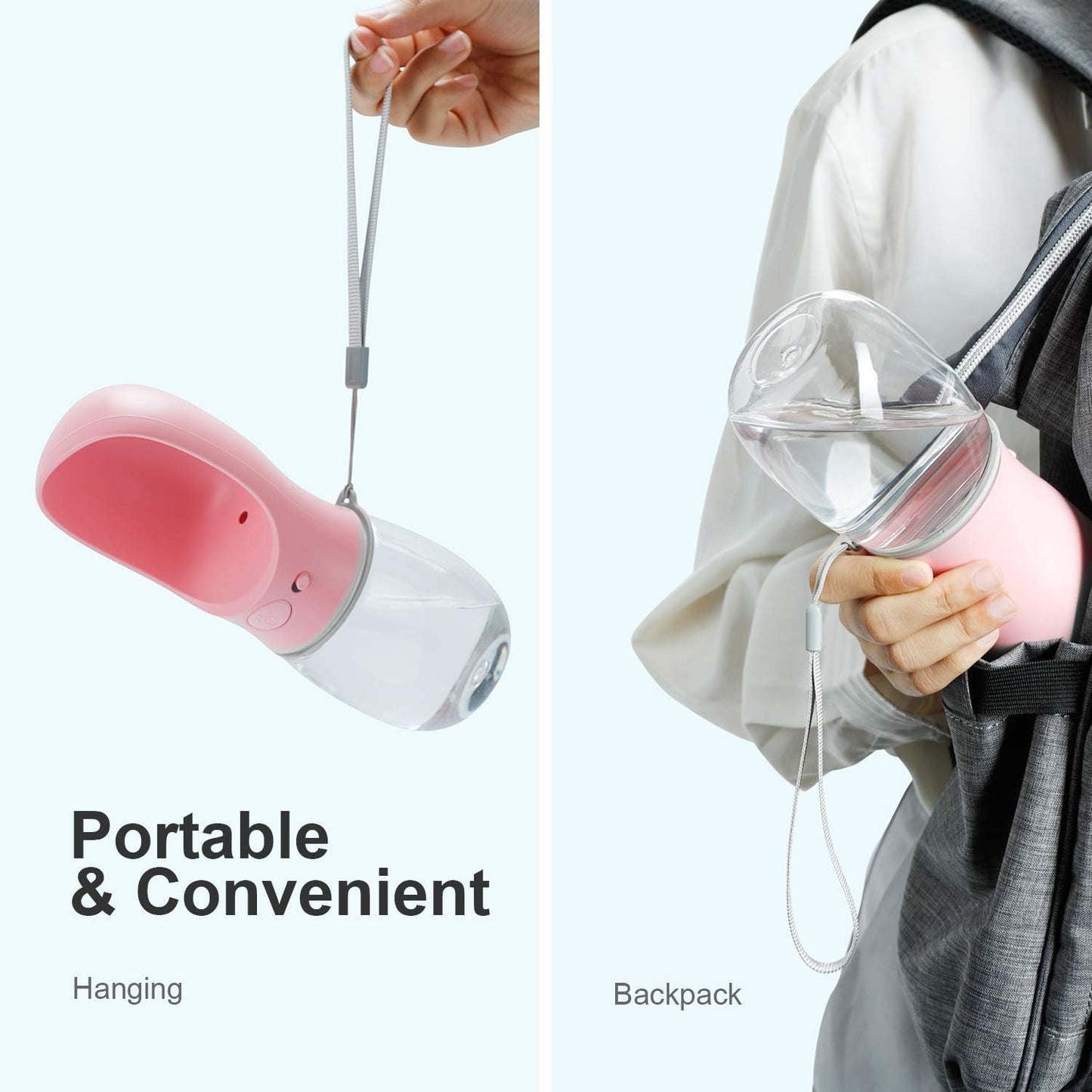 Portable Pet Travel Water Bottle for Cats and Dogs