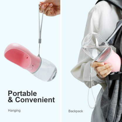 Portable Pet Travel Water Bottle for Cats and Dogs