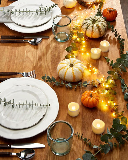 24 flickering flameless candles, simulated LED tea candles, suitable for various festival and event venues.