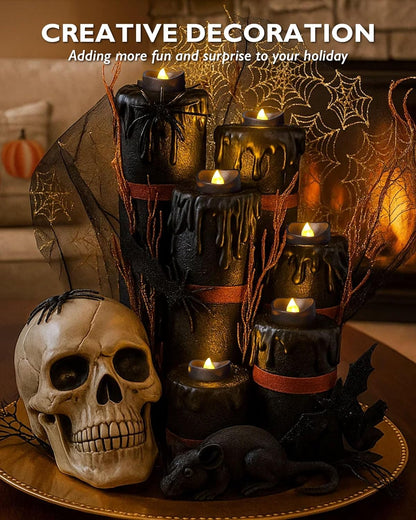 24 flickering flameless candles, simulated LED tea candles, suitable for various festival and event venues.