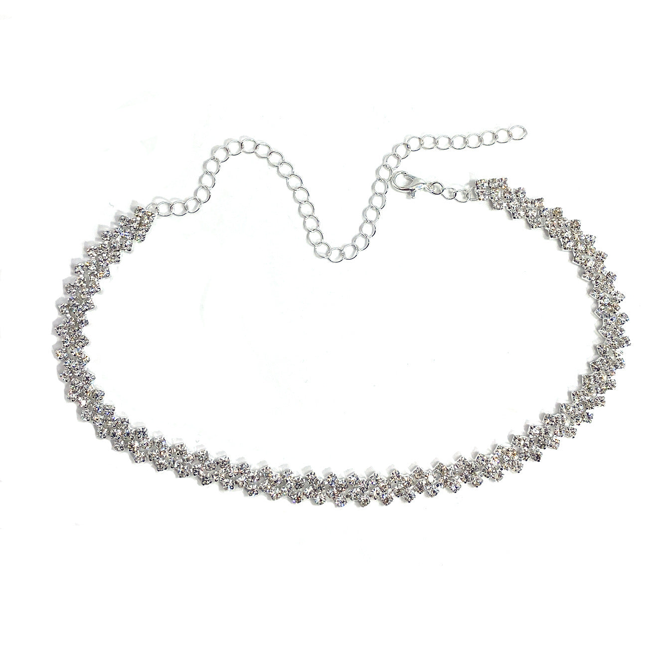 Classic crystal necklaces, party jewelry