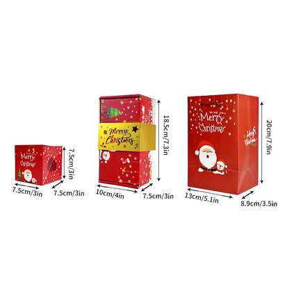 Surprise gift box bursting with money, surprise gift box filled with money, Merry Christmas surprise gift box, folding bouncy explosion gift box, money surprise gift box