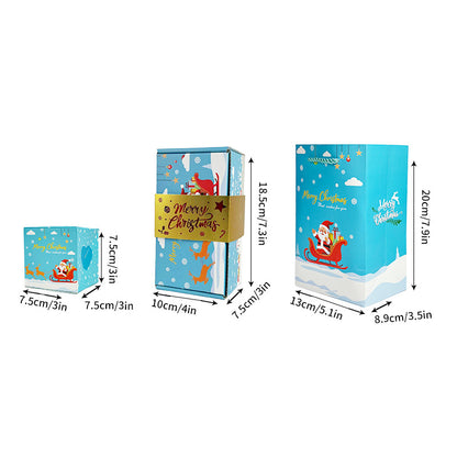 Surprise gift box bursting with money, surprise gift box filled with money, Merry Christmas surprise gift box, folding bouncy explosion gift box, money surprise gift box