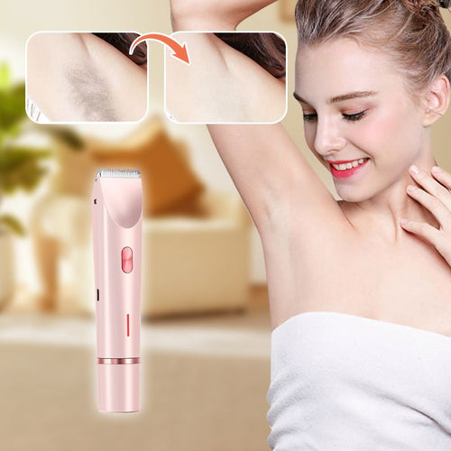 ¡¾Dual-Head Epilator¡IPX7 Waterproof - Hair Removal & Trimming | 21-Day Silky Skin  Cordless Design | Hypoallergenic |